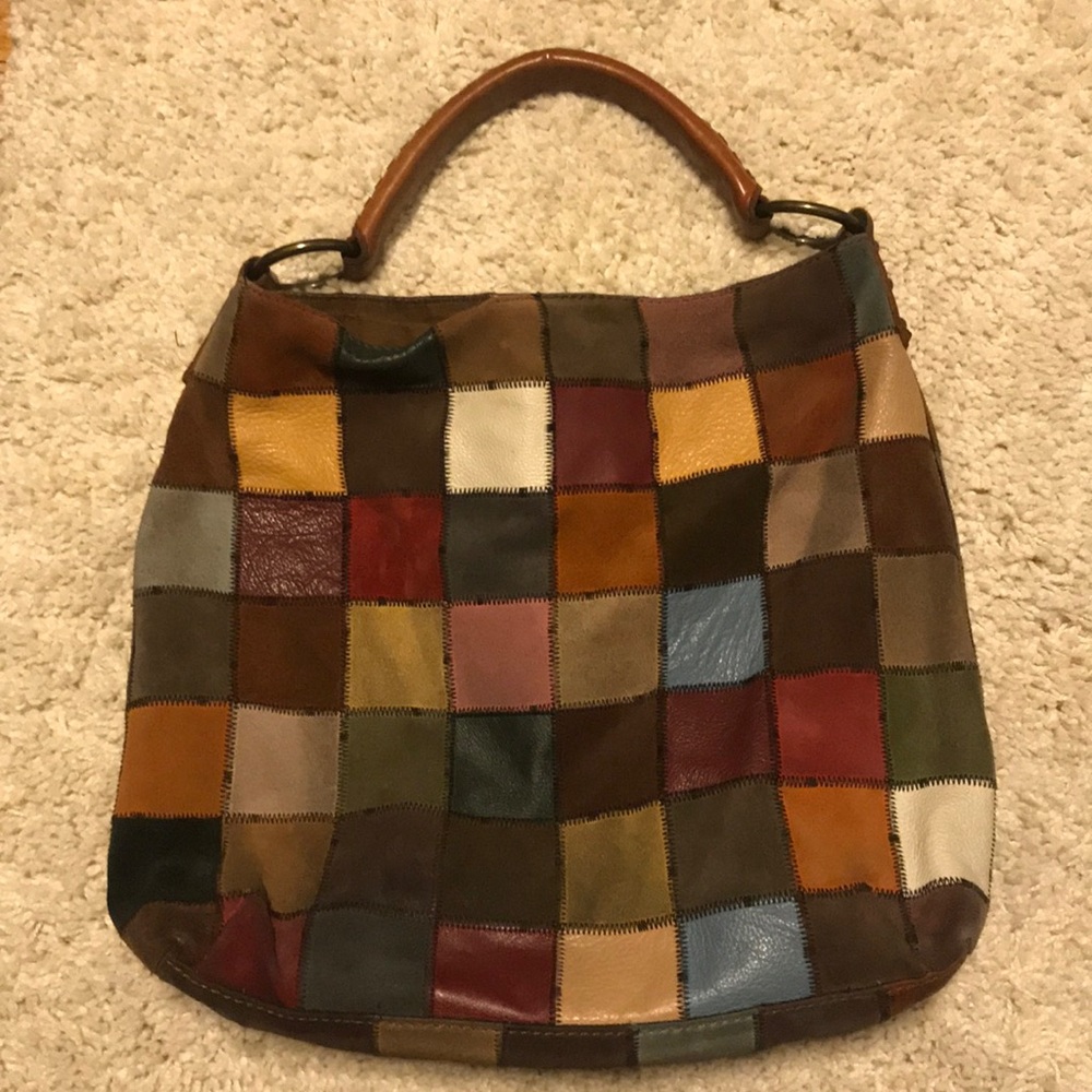 Lucky brand patchwork hobo